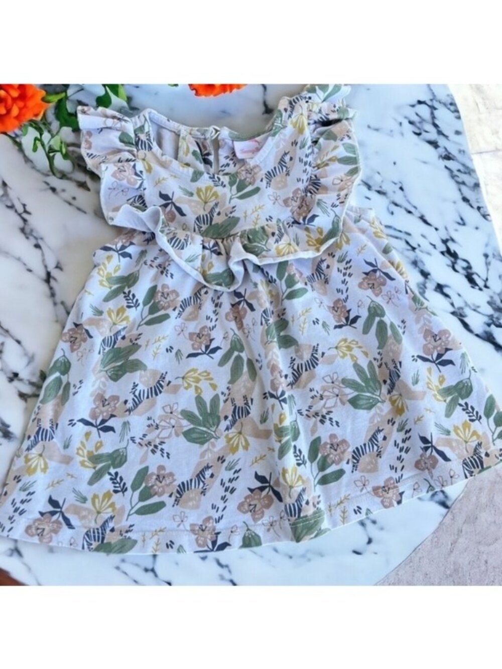 Tommy Bahama Toddler Girl Size 2T Matching Top & Shorts Set Floral Blush - Picture 2 of 12